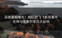 深夜真相曝光！网红的飞飞影视事件在神马电影引发巨大反响