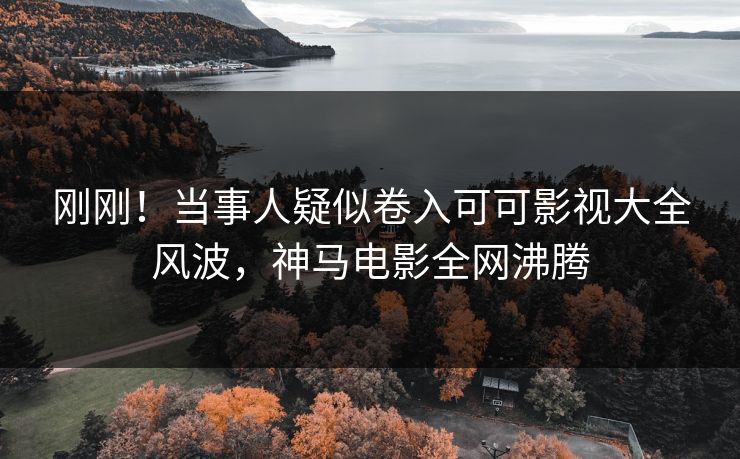 刚刚！当事人疑似卷入可可影视大全风波，神马电影全网沸腾